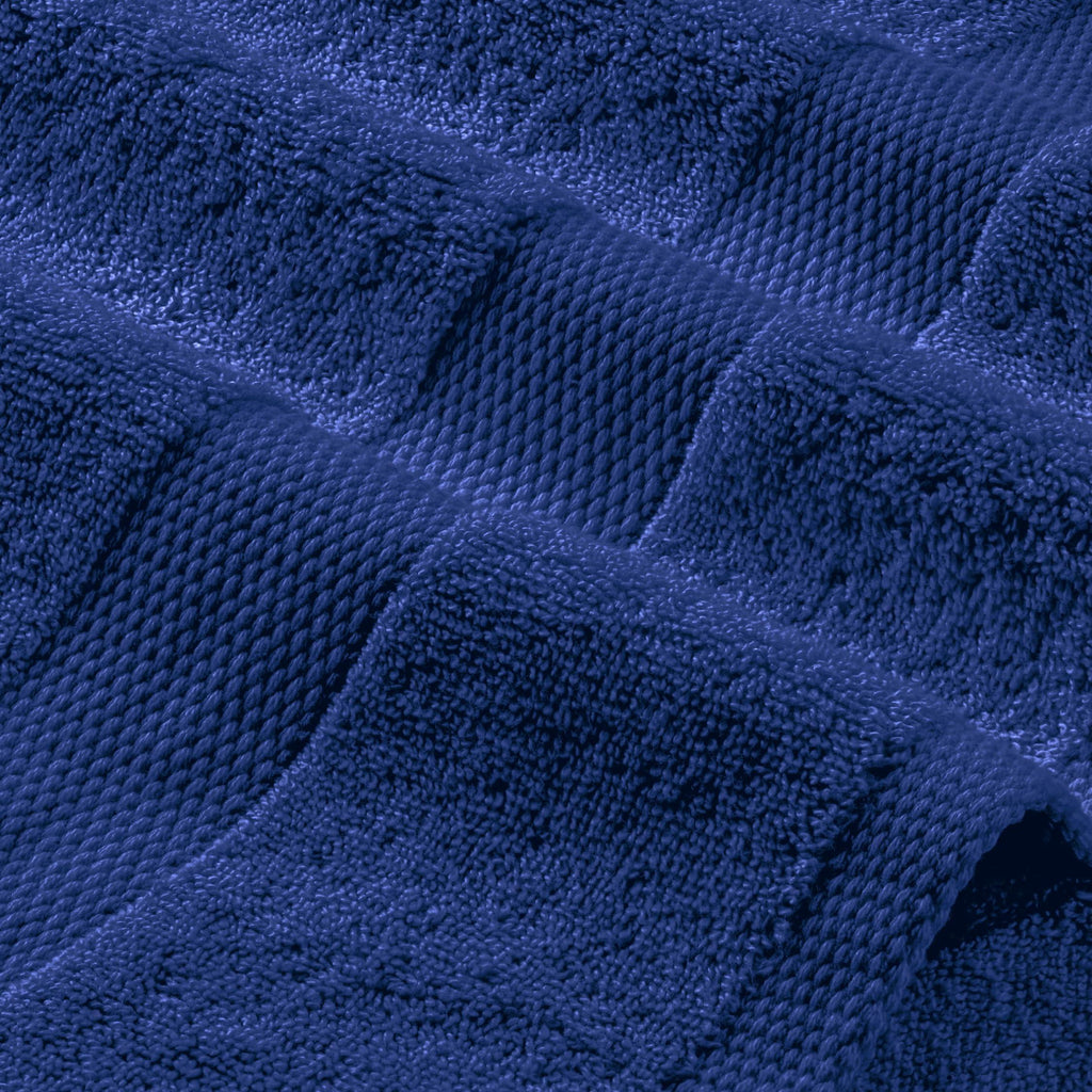 Navy Hand Towels for Bathroom [6 Pack] Cotton Hand Towel Bulk for Gym Kitchen and Spa 16x27 Inches Soft Highly Absorbent Quick Dry Terry Salon Towels